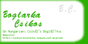 boglarka csikos business card